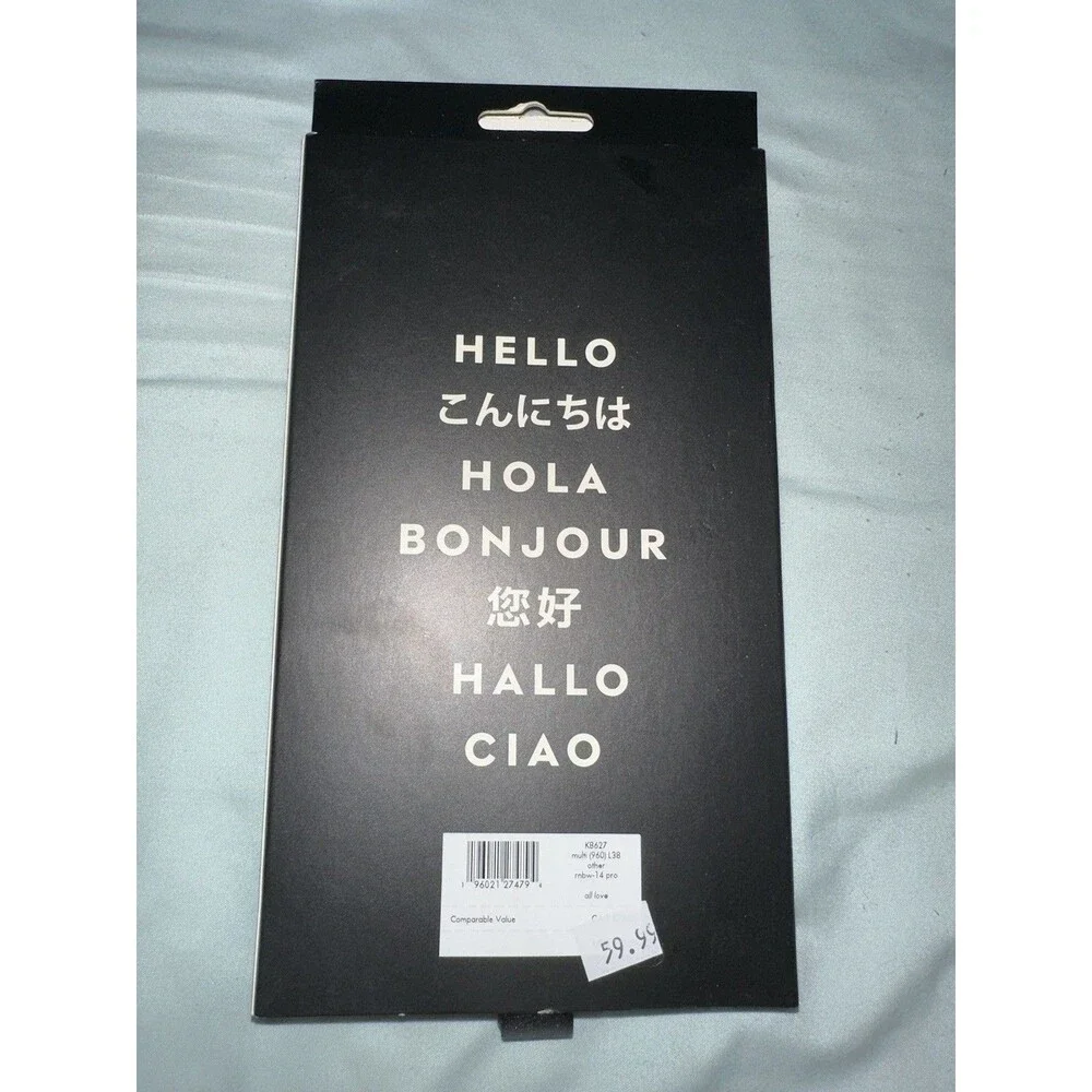 Kate Spade New York iPhone 14 Pro Case – Rainbow Flexible Silicone Cover